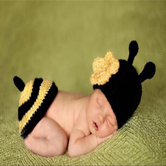 handmade Other - NEW Bumble Bee Cap Bum Cover Infant Newborn